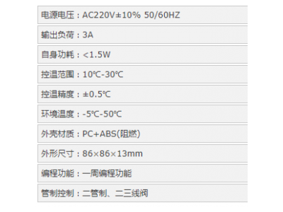 A201A液晶触屏温控器图2