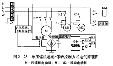 家用中央空调线路图图片