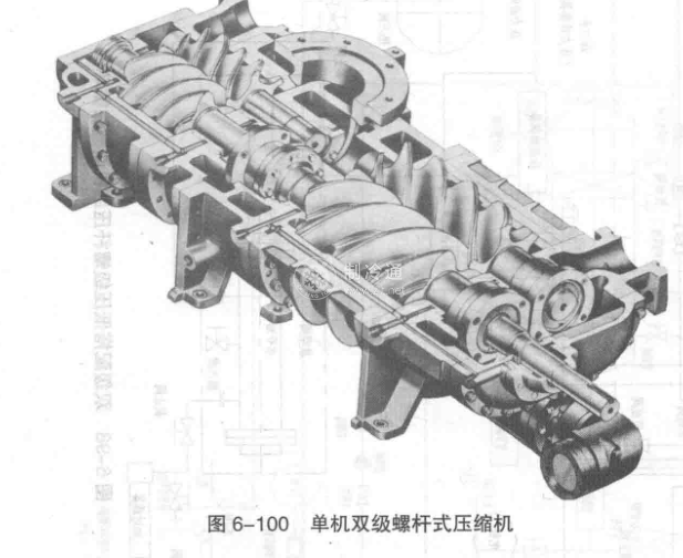 双螺杆空压机结构图图片